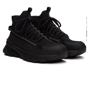 Moncler Black monte runner high sneaker